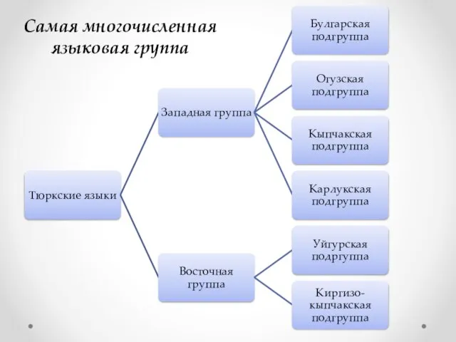 Самая многочисленная языковая группа