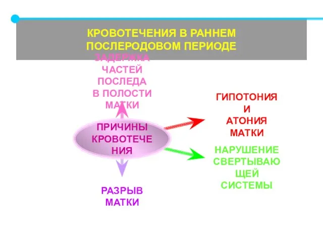 КРОВОТЕЧЕНИЯ В РАННЕМ ПОСЛЕРОДОВОМ ПЕРИОДЕ