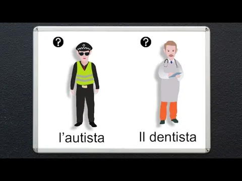 l’autista Il dentista