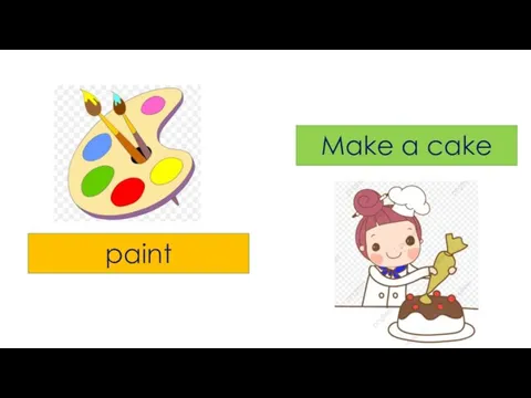 paint Make a cake