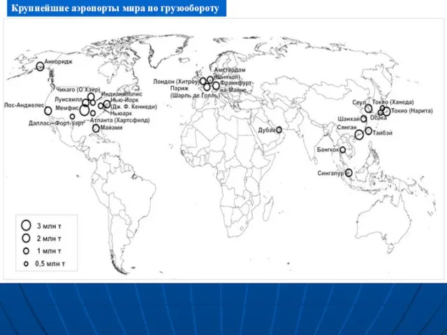 Крупнейшие аэропорты мира по грузообороту