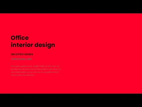 Office interior design UNI OFFICE DESIGN START FROM $ 1,500 We've