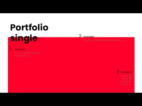 Portfolio single 2 YOUR BRAND Don't you want a little gorilla