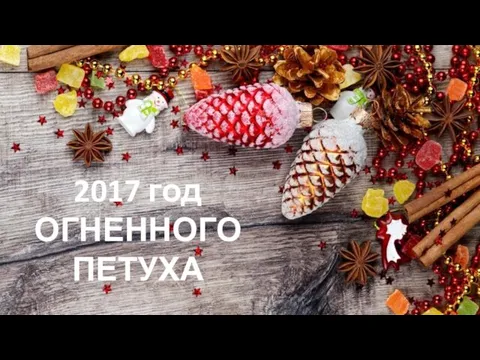 2017 год ОГНЕННОГО ПЕТУХА