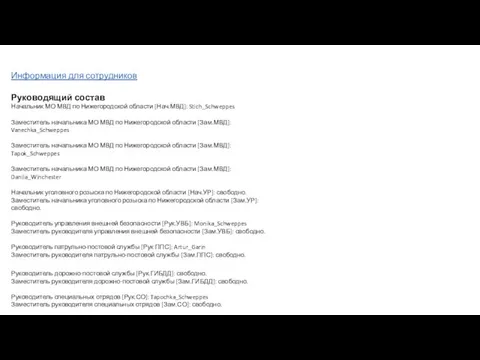 Информация для сотрудников Руководящий состав Начальник МО МВД по Нижегородской области