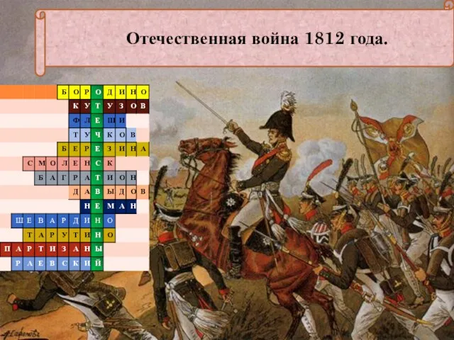 Отечественная война 1812 года.