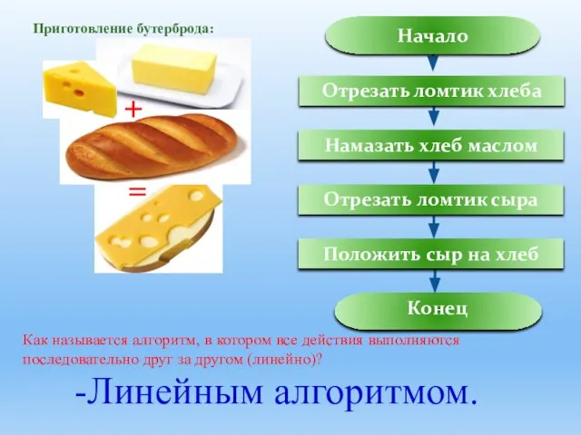 Как называется алгоритм, в котором все действия выполняются последовательно друг за