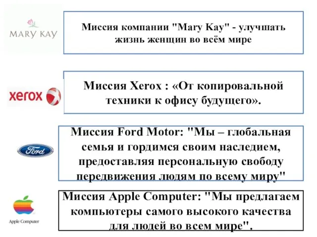 Миcсия компании "Mary Kay" - улучшать жизнь женщин во всём мире