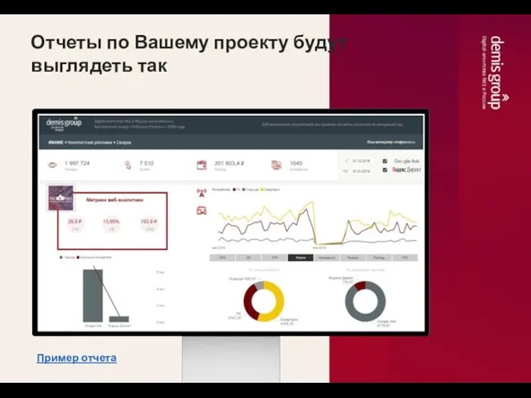 Отчеты по Вашему проекту будут выглядеть так Пример отчета