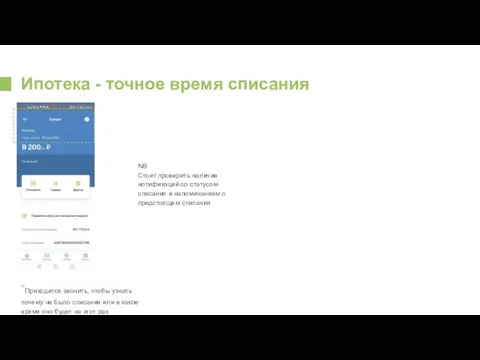 Ипотека - точное время списания “Приходится звонить, чтобы узнать почему не