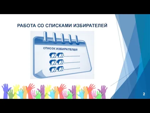 РАБОТА СО СПИСКАМИ ИЗБИРАТЕЛЕЙ