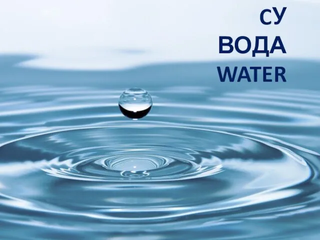 CУ ВОДА WATER