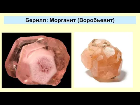 Берилл: Морганит (Воробьевит)