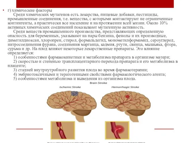 г) химические факторы Среди химических мутагенов есть лекарства, пищевые добавки, пестициды,