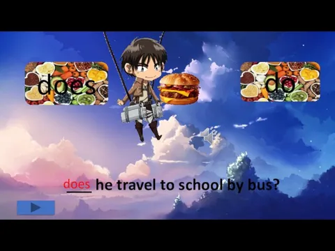 do does ___ he travel to school by bus? does