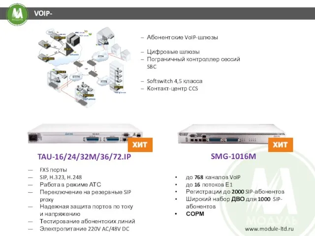 Абонентские VoIP-шлюзы Цифровые шлюзы Пограничный контроллер сессий SBC Softswitch 4,5 класса