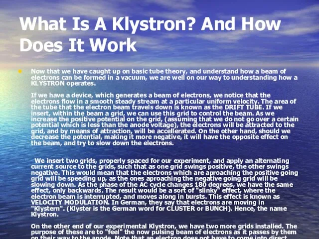 What Is A Klystron? And How Does It Work Now that