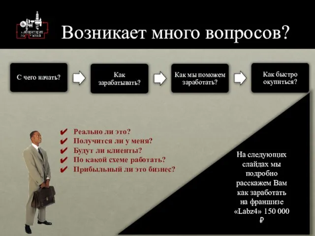 Возникает много вопросов? На следующих слайдах мы подробно расскажем Вам как