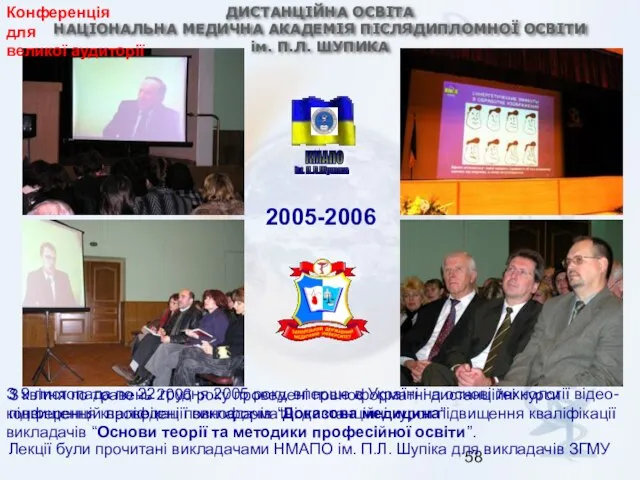 ДИСТАНЦІЙНА ОСВІТА НАЦІОНАЛЬНА МЕДИЧНА АКАДЕМІЯ ПІСЛЯДИПЛОМНОЇ ОСВІТИ ім. П.Л. ШУПИКА З