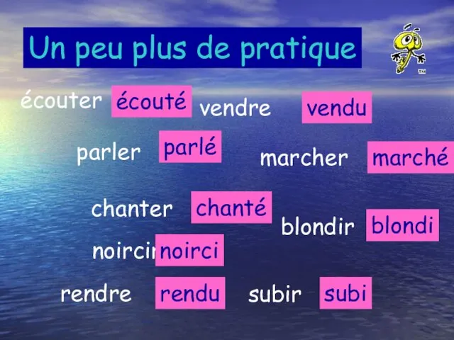 Un peu plus de pratique parler chanter marcher parlé chanté marché