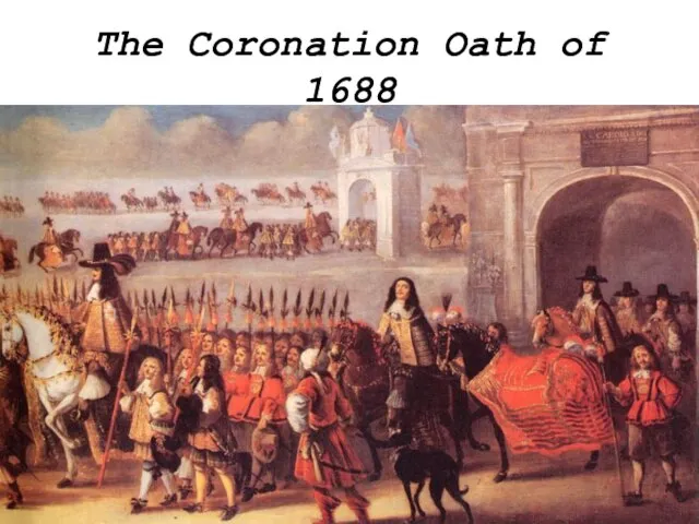 The Coronation Oath of 1688