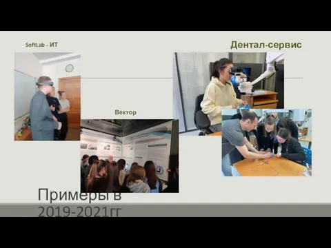 Примеры в 2019-2021гг Дентал-сервис SoftLab - ИТ Вектор