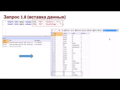 Запрос 1.8 (вставка данных)