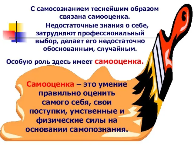 Самооценка – это умение правильно оценить самого себя, свои поступки, умственные