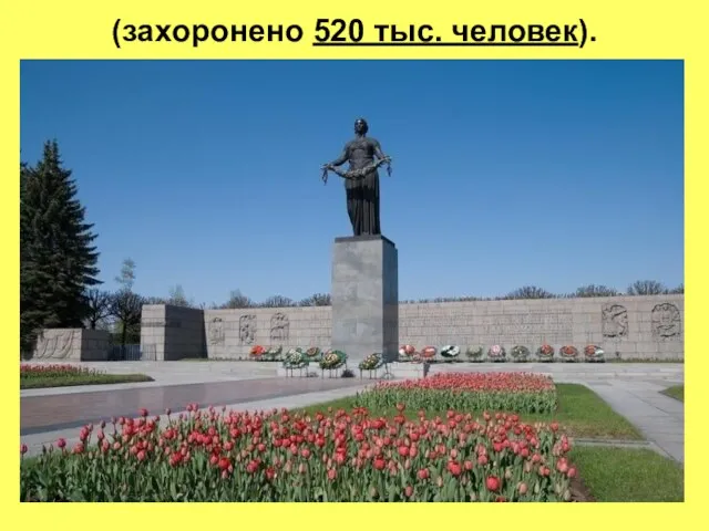 (захоронено 520 тыс. человек).