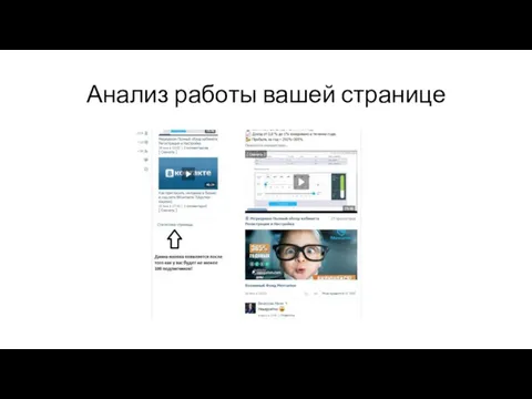 Анализ работы вашей странице