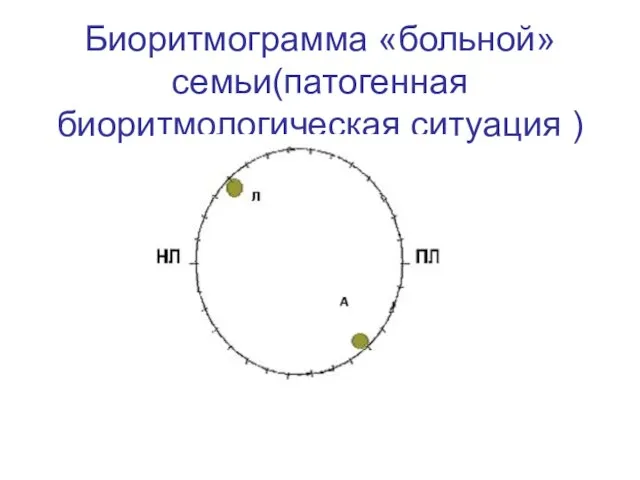 Биоритмограмма «больной» семьи(патогенная биоритмологическая ситуация )