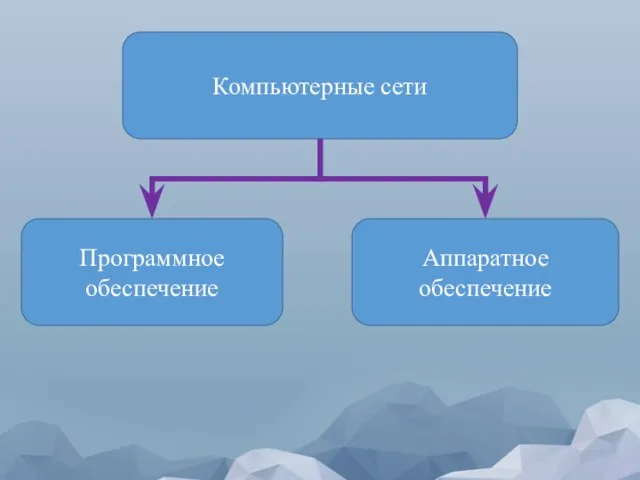 Компьютерные сети Программное обеспечение Аппаратное обеспечение