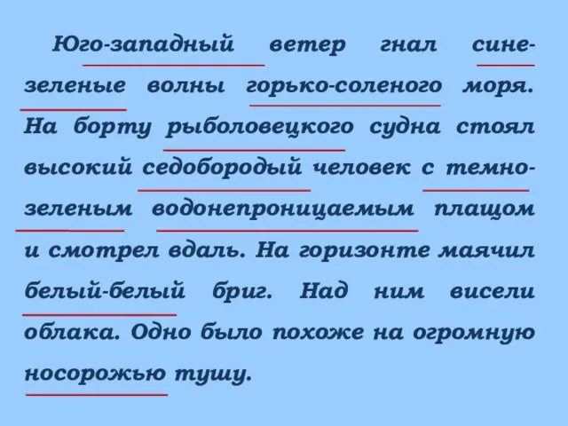 Юго-западный ветер гнал сине-зеленые волны горько-соленого моря. На борту рыболовецкого судна