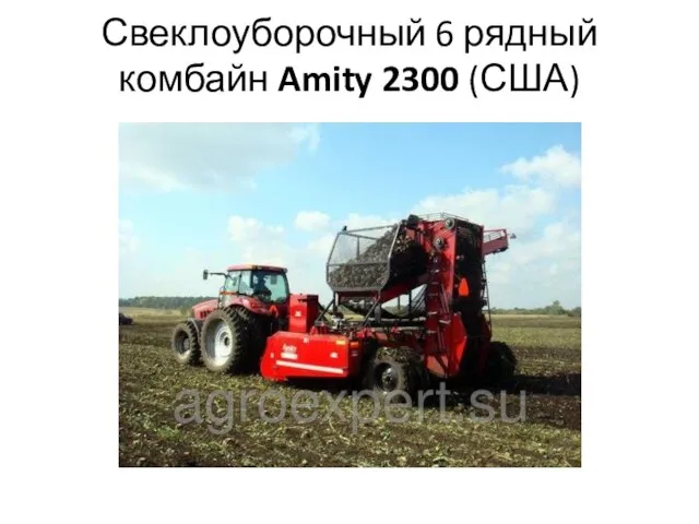 Свеклоуборочный 6 рядный комбайн Amity 2300 (США)