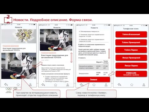 29 Новости. Подробное описание. Форма связи. Новости Новости Заявка Тойота Волхонский