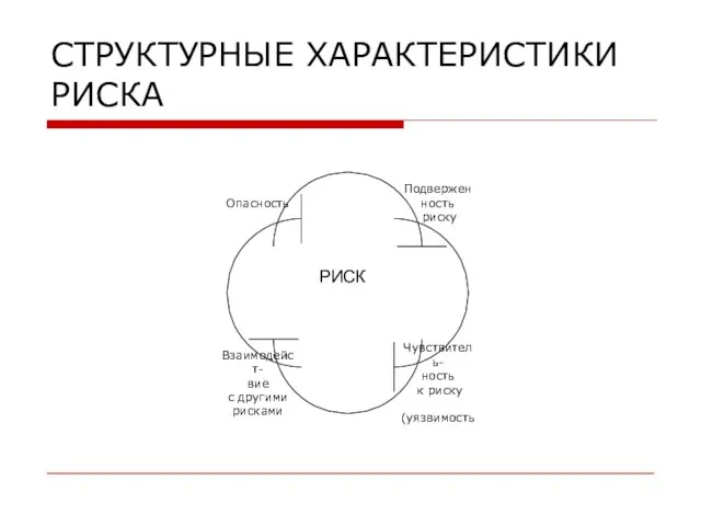 СТРУКТУРНЫЕ ХАРАКТЕРИСТИКИ РИСКА РИСК