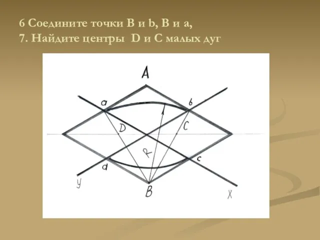 6 Соедините точки B и b, В и а, 7. Найдите