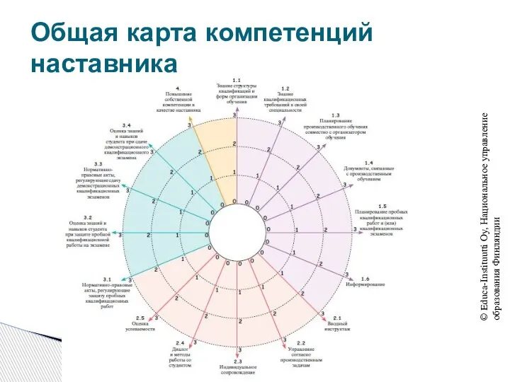 Общая карта компетенций наставника © Educa-Instituutti Oy, Национальное управление образования Финляндии