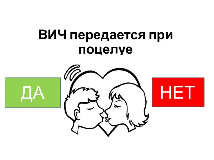 ВИЧ передается при поцелуе ДА НЕТт