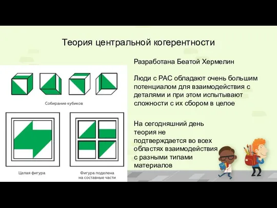 Теория центральной когерентности Разработана Беатой Хермелин Люди с РАС обладают очень