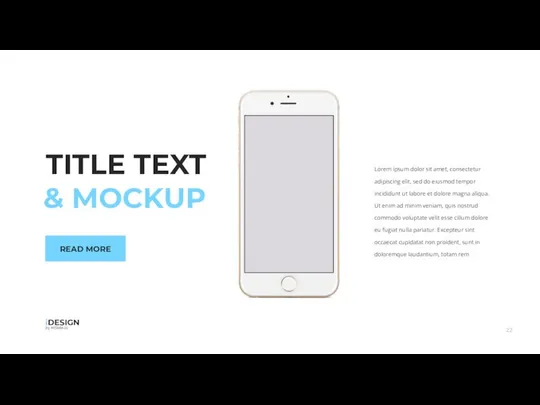 TITLE TEXT & MOCKUP Lorem ipsum dolor sit amet, consectetur adipiscing