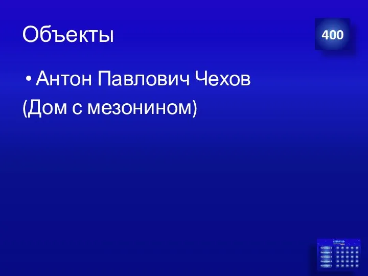 Объекты Антон Павлович Чехов (Дом с мезонином) 400