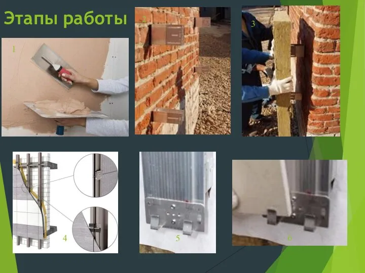 Этапы работы 1 2 3 4 5 6