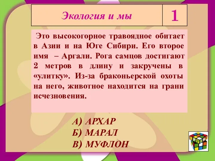 Это высокогорное травоядное обитает в Азии и на Юге Сибири. Его