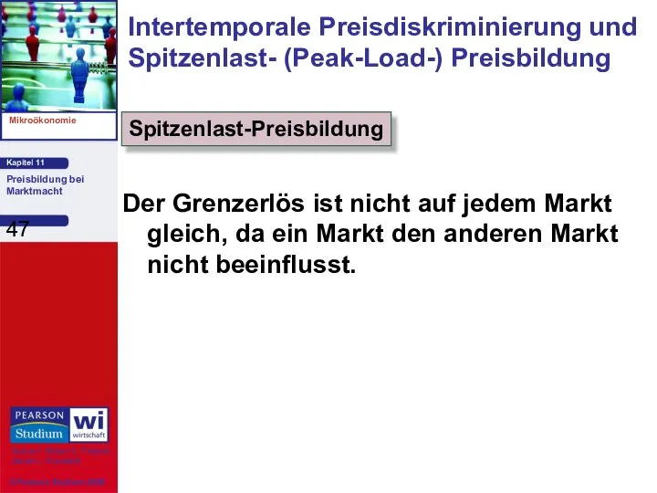 Der Grenzerlös ist nicht auf jedem Markt gleich, da ein Markt