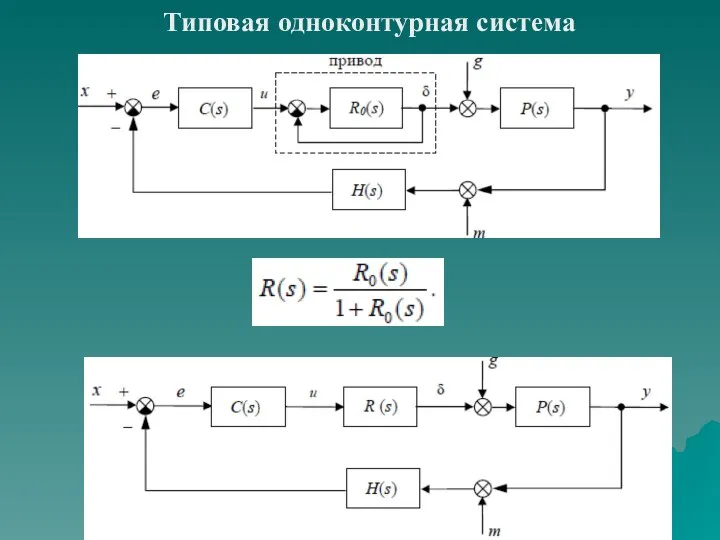 Типовая одноконтурная система