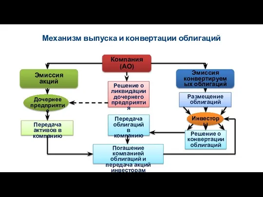 Механизм выпуска и конвертации облигаций