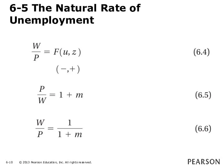 6-5 The Natural Rate of Unemployment