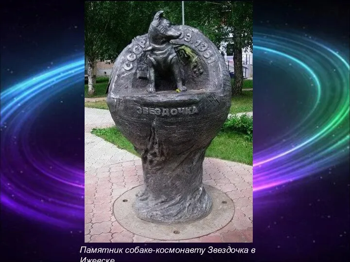 Памятник собаке-космонавту Звездочка в Ижевске