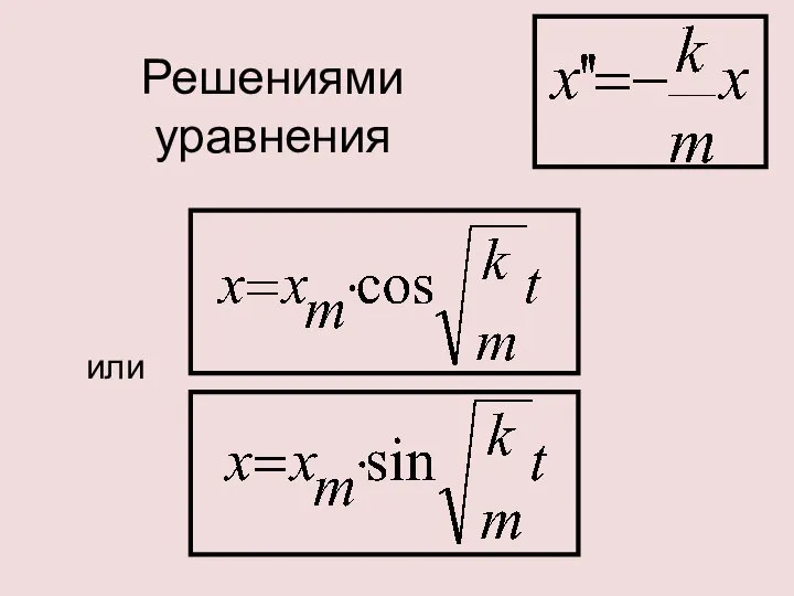 Решениями уравнения или